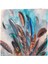 K4257 Kuş Tüyü Tasarımlı Modern Yastık ve Kırlent Kılıfı, 43X43 cm 1