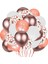 40 Adet Balon Krom Rose Gold Balon Metalik Rose Gold Balon Beyaz Pastel Balon Konfetili Balon Zincir Seti Balon Buketi 1