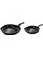 Teflon Tava Seti 32 cm ve 24 cm Petek Desenli 1
