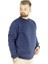 Erkek Sweatshirt Bisiklet Yaka Basic 20131 Indigo 3