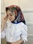 Quare Fırça Desen Kristal Eşarp 01066 3