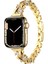 Apple Watch Uyumlu 10 2024 46MM Taşlı Zarif Metal Kordon - KRD-103 1
