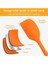Turuncu Silikon Spatula Isıya Dayanıklı Yanmaz Yapışmaz Çizmez 27CM 4