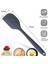 Gri Silikon Spatula Isıya Dayanıklı Yanmaz Yapışmaz Çizmez 27CM 1