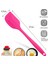 Fuşya Silikon Spatula Isıya Dayanıklı Yanmaz Yapışmaz Çizmez 27CM 1