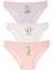Kız Çocuk 7 Adet Bikini Sevimli Kedi Desenli Karışık Renkli 7 Li Külot 3