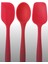 Pinkrose Büyük Boy Kırmızı Yanmaz Yapışmaz Silikon Spatula &kaşık Set 1