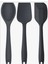 Büyük Boy Yanmaz Yapışmaz Silikon Spatula+Kaşık +Hamur Sıyırıcı Spatula (3lü Set) 2
