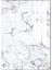 35 x 25 cm Kesim Panosu White Marble 1 Parça Beyaz Cam 5
