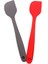 2 Silikon Midi 2'li Spatula Kırmızı Antrasit Spatula Kırmızı Silikon 1