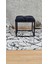 Kare Siyah Puf Bench Antre Önü Puf Bench Metal Puf 2