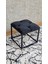 Kare Siyah Puf Bench Antre Önü Puf Bench Metal Puf 5