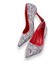 Kadın Sinra Kırmızı Taş Kaplama Abiye Stiletto 10 cm Topuk 2268 3