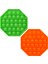 Sekizgen Tek Renk Pop Push It Anti Stres Baloncukları Bubble Fidget 1