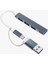 Multi USB Çoklayıcı 4 Port 'lu Bağlantı Istasyonu Ince USB Bölücü Type-C Tipi Çoklu Adaptör 1