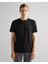 Erkek Siyah Relaxed Fit Bisiklet Yaka T-Shirt 2324367T.5 1