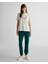 Kadın Krem Regular Fit Bisiklet Yaka Logolu T-Shirt 4201251.113 3
