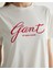 Kadın Krem Regular Fit Bisiklet Yaka Logolu T-Shirt 4201251.113 5