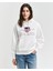 Kadın Krem Relaxed Fit Kapüşonlu Logolu Sweatshirt 4200276.113 1