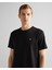 Erkek Siyah Relaxed Fit Bisiklet Yaka T-Shirt 2324367T.5 4