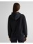 Kadın Siyah Relaxed Fit Kapüşonlu Logolu Sweatshirt 4200276.5 2