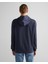 Erkek Lacivert Regular Fit Kapüşonlu Logolu Sweatshirt 2015070.433 2