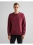 Erkek Bordo Regular Fit Bisiklet Yaka Logolu Sweatshirt 2015085.638 1