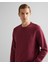 Erkek Bordo Regular Fit Bisiklet Yaka Logolu Sweatshirt 2015085.638 4