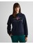 Kadın Lacivert Relaxed Fit Kapüşonlu Logolu Sweatshirt 4200276.433 1