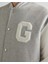 Erkek Gri Relaxed Fit Hakim Yaka Logolu Bomber Ceket 2524344T.93 5