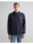 Erkek Lacivert Regular Fit Kapüşonlu Logolu Sweatshirt 2015070.433 1