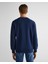 Erkek Lacivert Regular Fit Bisiklet Yaka Logolu Sweatshirt 2043023.409 2