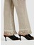 Yüksek Bel Geniş Fit Bej Kadın Pantolon 196PMF008 5
