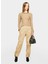 Yüksek Bel Box Fit Deve Tüyü Kadın Pantolon 4JQJLF04R 1