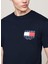 Tommy Jeans Bisiklet Yaka Baskılı Lacivert Erkek T-Shirt DM0DM19695C1G Reg Rwb Sıg Flag Tee 3