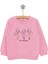 Basic Az Şardonlu Balerin Desenli Sweatshirt Kız Bebek 1