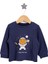 Bisiklet Yaka Astronot Hayvan Desenli Pijama Takımı Erkek Bebek 3