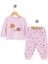 Bisiklet Yaka Salyangoz Desen Pijama Takımı Kız Bebek 1