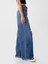 Kadın Koyu Mavi Mid Rise Ultrasoft Baggy Jean Pantolon 5