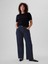 Kadın Lacivert Mid Rise '90s Loose Jean Pantolon 5