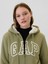 Kadın Haki Gap Logo Relaxed Sherpa Fermuarlı Sweatshirt 3