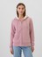 Kadın Pembe Gap Logo Relaxed Sherpa Fermuarlı Sweatshirt 1