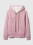 Kadın Pembe Gap Logo Relaxed Sherpa Fermuarlı Sweatshirt 2