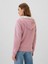 Kadın Pembe Gap Logo Relaxed Sherpa Fermuarlı Sweatshirt 4