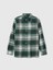 Erkek Çocuk Yeşil %100 Organik Pamuk Ekose Desenli Flannel Gömlek 2