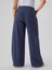 Kadın Lacivert Mid Rise Ultrasoft Baggy Jean Pantolon 3