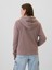 Kadın Kahverengi Gap Logo Relaxed Sherpa Fermuarlı Sweatshirt 4