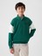 Erkek Çocuk Yeşil Gap Logo Yarım Fermuarlı Pullover Sweatshirt 1