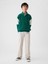 Erkek Çocuk Yeşil Gap Logo Yarım Fermuarlı Pullover Sweatshirt 4