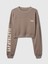 Kadın Kahverengi Gap Logo Vintage Soft Crop Sweatshirt 2